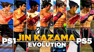 Evolution of Jin Kazama in Tekken Games (1997 - 2024 | PS1 - PS5)