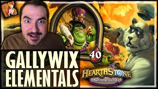 I DID IT! GALLYWIX ELEMENTALS! - Hearthstone Battlegrounds