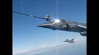 French Mirage F1CR refueling by Canadian CC-130HT Hercules