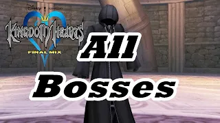 Kingdom Hearts Final Mix - All Bosses - All Boss Fights