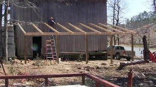Time Lapse of Building a Lean To  on My Barn