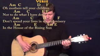 House of the Rising Sun - Guitar Fingerstyle Cover with Chords/Lyrics