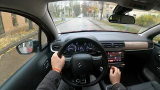 2021 Citroen C3 (Shine) 110hp - POV Test Drive. Lithuania car of the year 2021 participant!