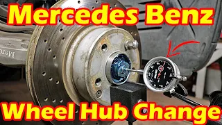 How to REMOVE AND REPLACE Mercedes Benz WHEEL HUB and WHEEL BEARINGS | Mercedes Benz S Class  W220