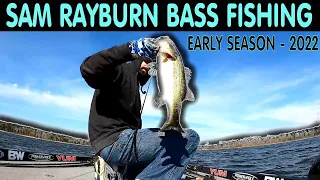 Sam Rayburn Bass Fishing - January 2022 - Trying to Find Bass and Find Grass