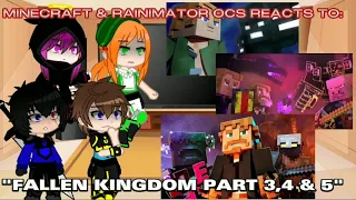 Minecraft & Rainimator Ocs reacts to "Fallen Kingdom Part 3,4 & 5 [REQ & Read the Desc.]