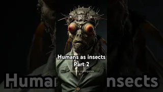 Humans as insects part 2- Ai generated. #shorts #short #ai #aiart #insects #bug