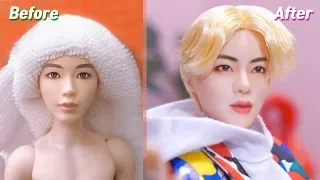 BTS Jin (진) x Mattel Dolls Repaint /방탄소년단 마텔 인형 리페인팅 Fashion Doll