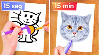 DICAS LEGAIS DE DESENHO E ARTE || O primeiro a Finalizar o Trabalho de Arte Ganha, por 123 GO! GOLD