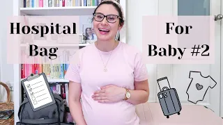 What's In My Hospital Bag For Baby # 2 - AUSTRALIA 2022 - Labor and Postpartum Essentials