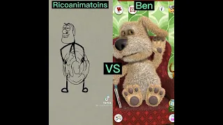 Who Is Best ? 🤣 👌 Talking Ben VS Ricoanimatoins Helikopter Song #shorts