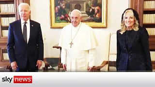 President Joe Biden and Pope Francis meet in the Vatican