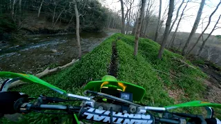 KDX 200 at home in the woods!
