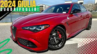 2024 Alfa Romeo Giulia Quadrifoglio Facelift Looks Better Than Ever In Rosso Etna!