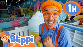 The Wonderful Candyland🍬🍭 | Blippi Adventure | Kids Cartoons & Nursery Rhymes | Moonbug Kids