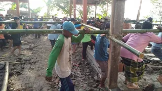 Tradisi adat jawa!!! Gotong royong angkat rumah