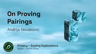 On Proving Pairings - Andrija Novakovic