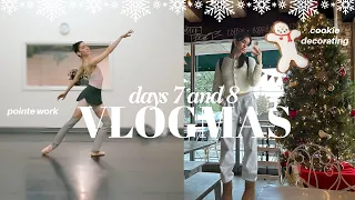 VLOGMAS | christmas cookie decorating, unboxings, getting back on pointe & more!