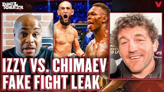 Israel Adesanya vs. Khamzat Chimaev fight leaked on fake post | Daniel Cormier & Ben Askren Reaction