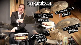 Istanbul Agop XIST Dry Dark Cymbals + Turk Jazz Ride (482/903g, 1363g, 2308g, 1693g)