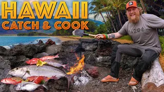 Catch and Cook Tropical Fish in Hawaii with Greg Ovens - Ep. 1 of 5 Hawaii Catch and Cook Adventure