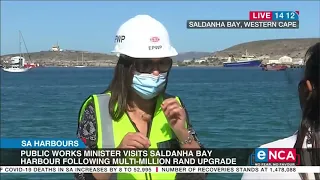 Public Works Minister Patricia de Lille is visiting Saldanha Bay