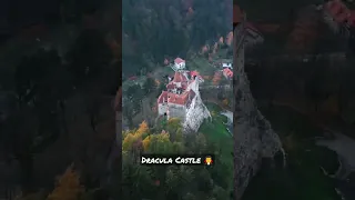 Dracula Castle Transylvania Romania #shorts #viral #drone #travel #indian #telugu