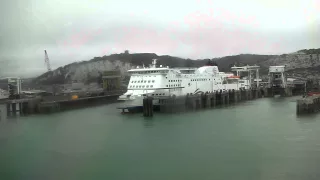 Dover Ferry Port and Harbour - arrival by sea onboard