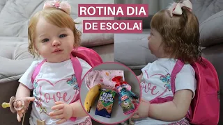 ROTINA PRIMEIRO DIA DE AULA COM A BEBÊ REBORN EVA!
