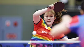 大藤沙月 vs 張本美和 T10-10 日本ペイントマレッツ vs 木下アビエル神奈川 ノジマTリーグ2023-2024 2023年11月4日 池田市五月山体育館【卓球Tリーグ公式】第3G