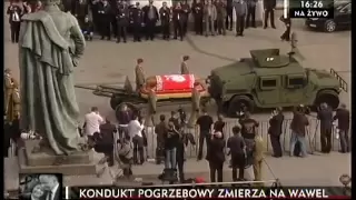 Pogrzeb prezydenta cz.4 - kondukt żałobny w drodze na Wawel