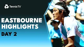 Zhang Takes on Sonego; Broady, Cressy & Ymer All Feature | Eastbourne 2023 Highlights Day 2