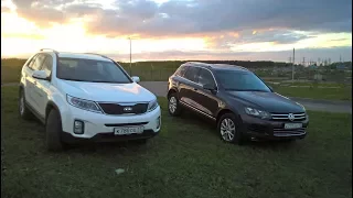 Лучший среднеразмерник за 1,8-1,8 млн. Новый Kia Sorento или б/у Volkswagen Touareg?