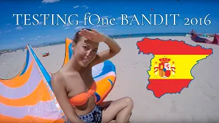 Testing the new F-One Bandit  12m² 2016 (Kitesurfing in Spain, Guardamar Del Segura)