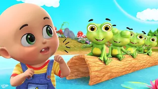 Five Little Speckled Frogs + More Nursery Rhymes & Kids Songs - Jugnu Kids