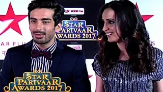 Sanaya Irani And Mohit Sehgal Interview At Star Parivaar Awards 2017