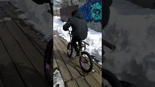 первый дабл пег #bmx #bmxlife #bmxstreet