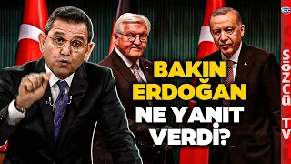 Alman Gazeteciden Erdoğan'a Soğuk Duş Etkisi Yapan İsrail ile Ticaret Sorusu! Erdoğan Bakakaldı