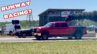 Drag Racing my Camaro ZL1 at an AIRPORT?