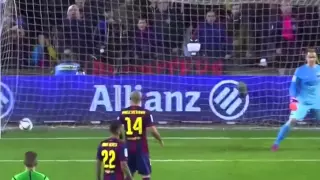 Barcelona 3 - 1 Villarreal All goals & Highlights 11 02 2015