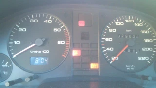 Audi 80 1.9 TDI Cold Start -11 °C