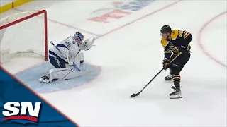 David Pastrnak Blows By Ryan McDonagh Before Slotting Backhand Past Andrei Vasilevskiy