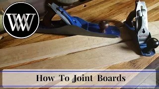 How To Joint a Board Without a Jointer | Hand Tool Woodworking Skill