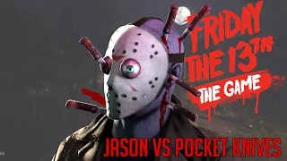 JASON VS POCKET KNIVES 👺! - Friday The 13th: The Game Beta (Funny moments)