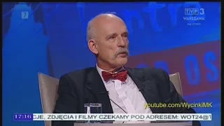 Młodzież kontra 578: [Pyt. z internetu - wojska obrony terytorialnej] Janusz Korwin-Mikke (Wolność)