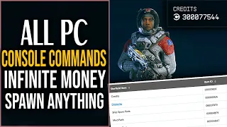 Starfield ALL CONSOLE COMMANDS - SPAWN ANYTHING, INFINITE MONEY, INFINITE XP