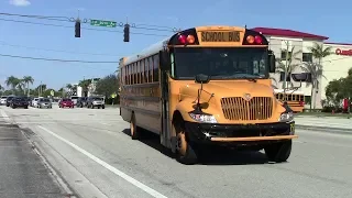 Palm Beach District Schools buses and Private Operators school bus action 2018.