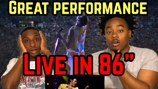 First time reaction LOVE OF MY LIFE LIVE AT WEMBLEY in “86