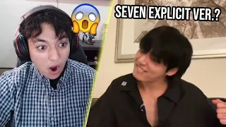 JK sang Seven Explicit Version LIVE?! - Jungkook Weverse Live Reaction 2023.07.18