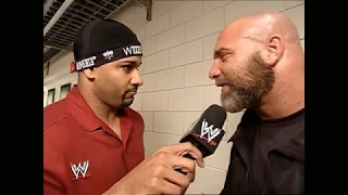 WWE RAW 2/9/2004  BACKSTAGE Steve Austin & Bill Goldberg, INTERVIEW The Coach & Bill Goldberg